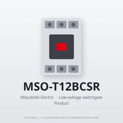 MSO-T12BCSR Mitsubishi Low-voltage switchgear Magnetic Starter