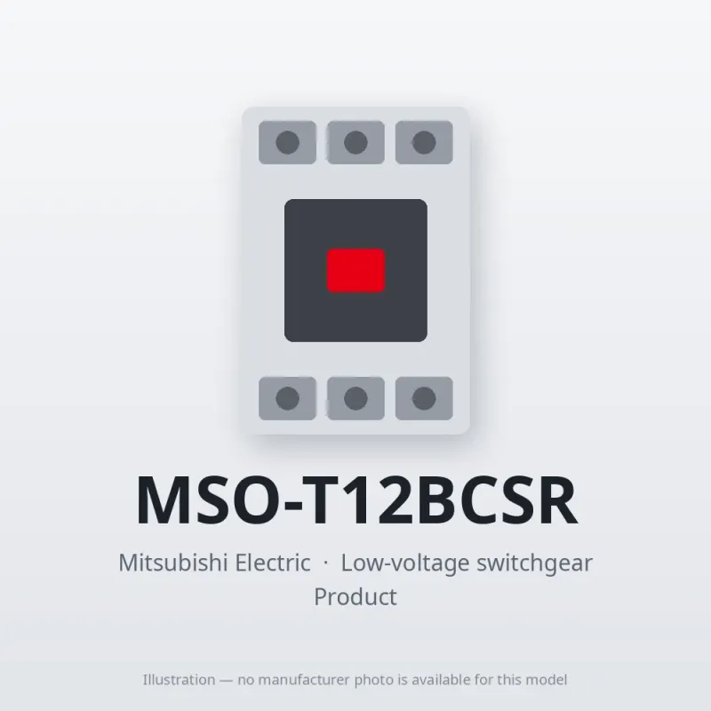 MSO-T12BCSR Mitsubishi Low-voltage switchgear Magnetic Starter