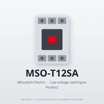 MSO-T12SA Mitsubishi Low-voltage switchgear Magnetic Starter