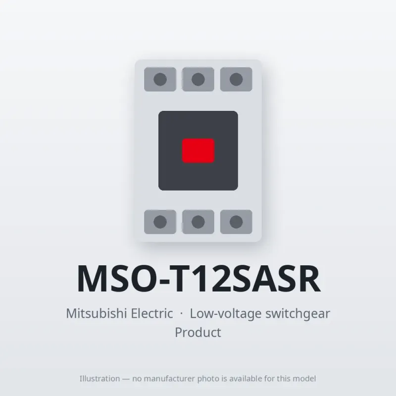 MSO-T12SASR Mitsubishi Low-voltage switchgear Magnetic Starter