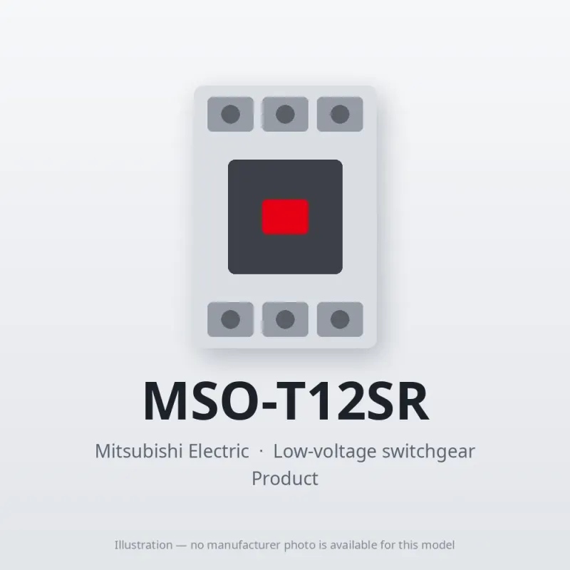 MSO-T12SR Mitsubishi Low-voltage switchgear Magnetic Starter