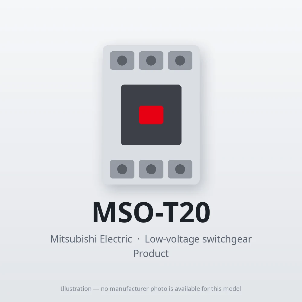 MSO-T20 Mitsubishi Low-voltage switchgear Magnetic Starter