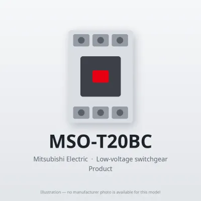 MSO-T20BC Mitsubishi Low-voltage switchgear Magnetic Starter