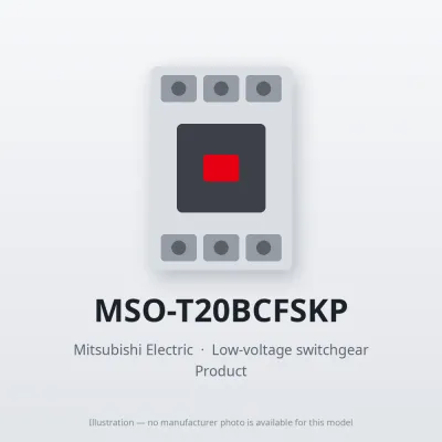 MSO-T20BCFSKP Mitsubishi Low-voltage switchgear Magnetic Starter