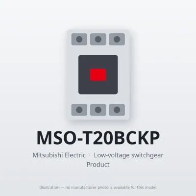 MSO-T20BCKP Mitsubishi Low-voltage switchgear Magnetic Starter