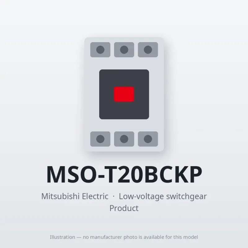 MSO-T20BCKP Mitsubishi Low-voltage switchgear Magnetic Starter