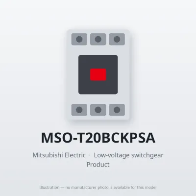 MSO-T20BCKPSA Mitsubishi Low-voltage switchgear Magnetic Starter