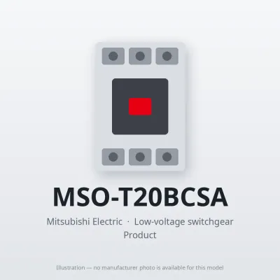 MSO-T20BCSA Mitsubishi Low-voltage switchgear Magnetic Starter