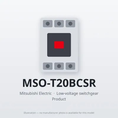 MSO-T20BCSR Mitsubishi Low-voltage switchgear Magnetic Starter