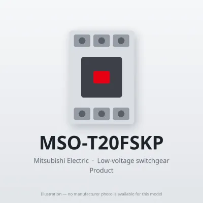 MSO-T20FSKP Mitsubishi Low-voltage switchgear Magnetic Starter