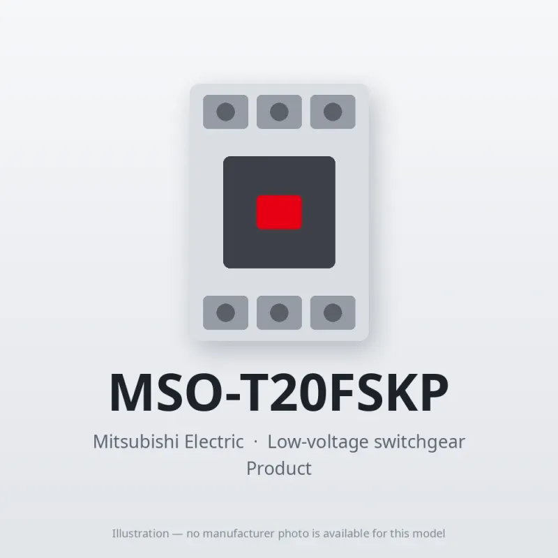 MSO-T20FSKP Mitsubishi Low-voltage switchgear Magnetic Starter