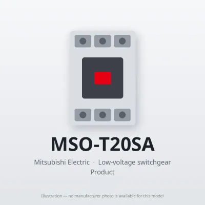 MSO-T20SA Mitsubishi Low-voltage switchgear Magnetic Starter