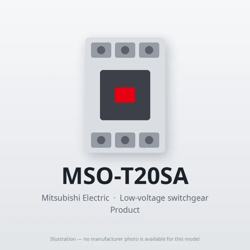 MSO-T20SA Mitsubishi Low-voltage switchgear Magnetic Starter