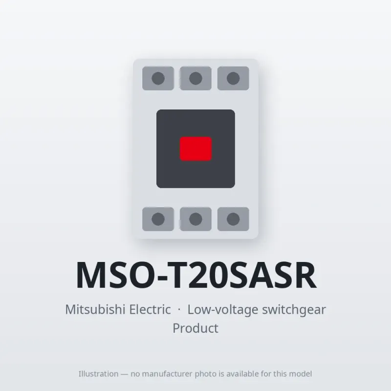 MSO-T20SASR Mitsubishi Low-voltage switchgear Magnetic Starter