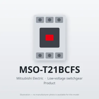 MSO-T21BCFS Mitsubishi Low-voltage switchgear Magnetic Starter