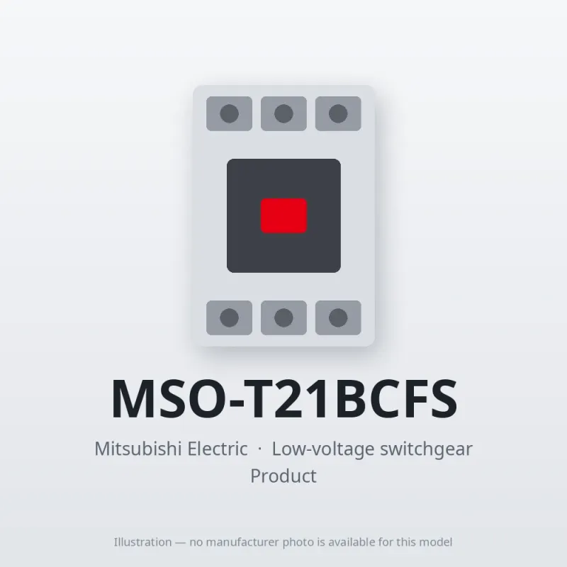 MSO-T21BCFS Mitsubishi Low-voltage switchgear Magnetic Starter