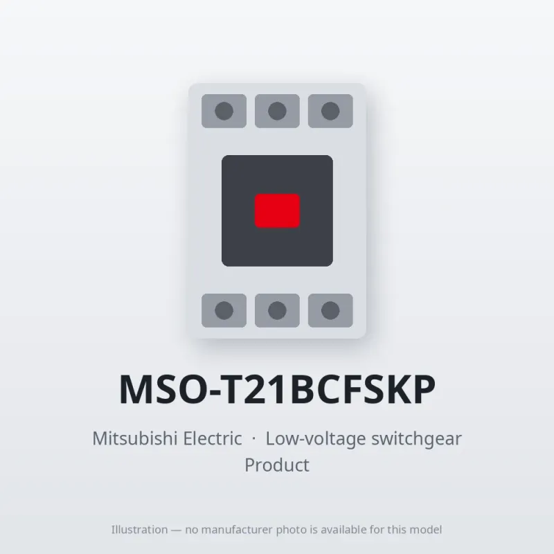 MSO-T21BCFSKP Mitsubishi Low-voltage switchgear Magnetic Starter
