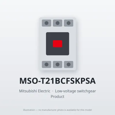 MSO-T21BCFSKPSA Mitsubishi Low-voltage switchgear Magnetic Starter