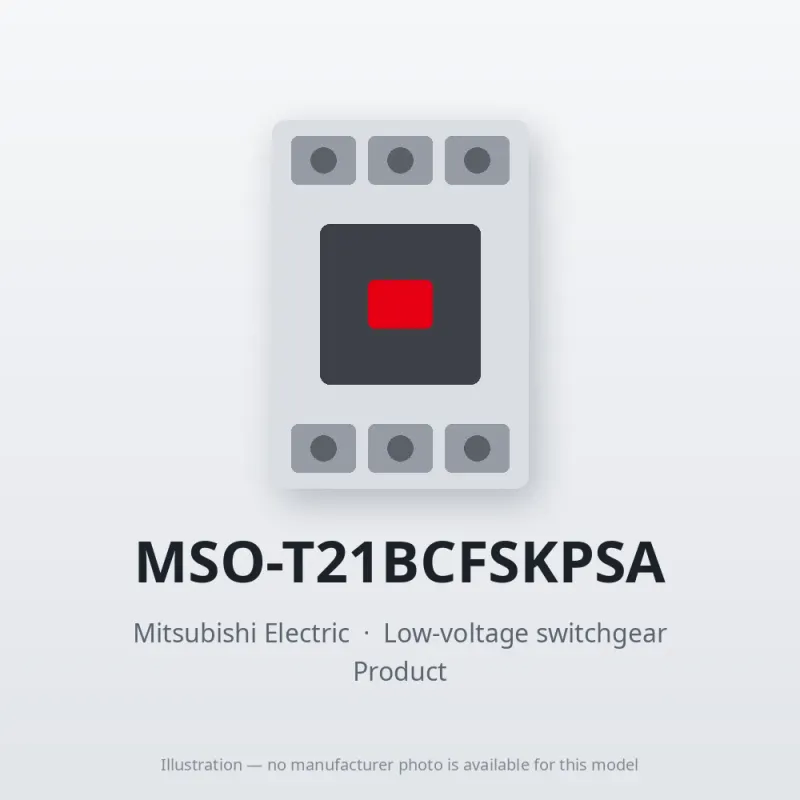 MSO-T21BCFSKPSA Mitsubishi Low-voltage switchgear Magnetic Starter