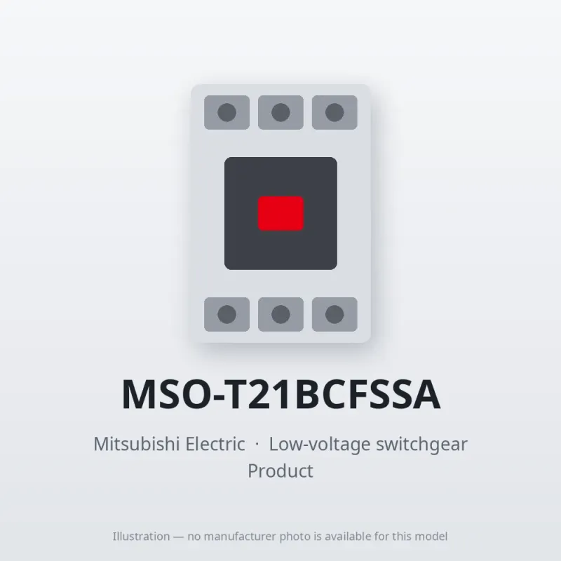 MSO-T21BCFSSA Mitsubishi Low-voltage switchgear Magnetic Starter