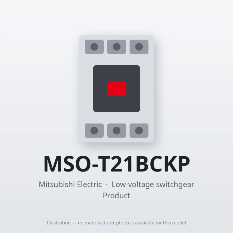 MSO-T21BCKP Mitsubishi Low-voltage switchgear Magnetic Starter