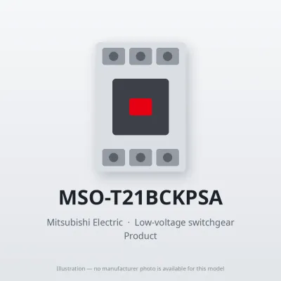 MSO-T21BCKPSA Mitsubishi Low-voltage switchgear Magnetic Starter