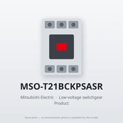 MSO-T21BCKPSASR Mitsubishi Low-voltage switchgear Magnetic Starter