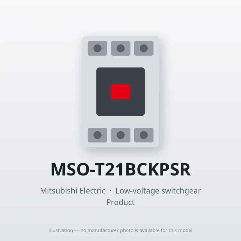MSO-T21BCKPSR Mitsubishi Low-voltage switchgear Magnetic Starter
