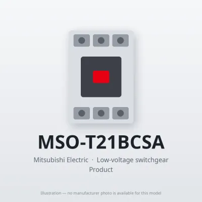 MSO-T21BCSA Mitsubishi Low-voltage switchgear Magnetic Starter