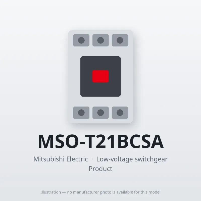MSO-T21BCSA Mitsubishi Low-voltage switchgear Magnetic Starter