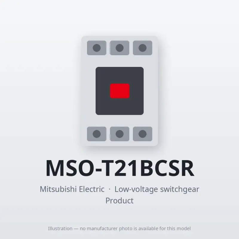 MSO-T21BCSR Mitsubishi Low-voltage switchgear Magnetic Starter