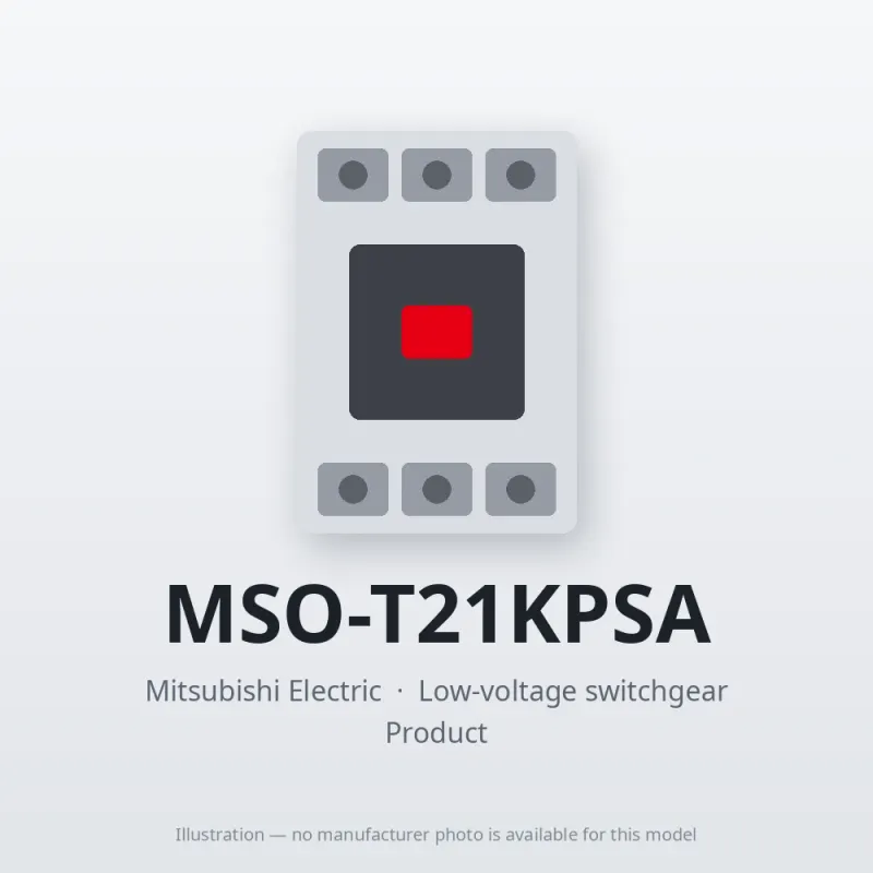MSO-T21KPSA Mitsubishi Low-voltage switchgear Magnetic Starter