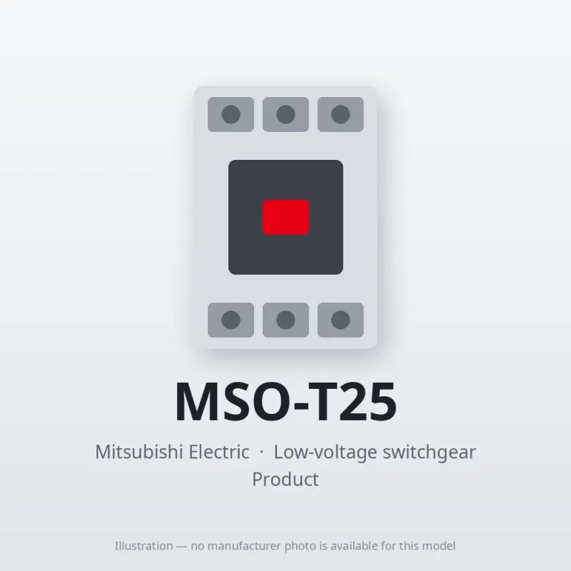 MSO-T25 Mitsubishi Low-voltage switchgear Magnetic Starter