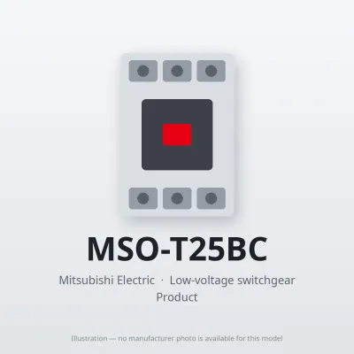 MSO-T25BC Mitsubishi Low-voltage switchgear Magnetic Starter