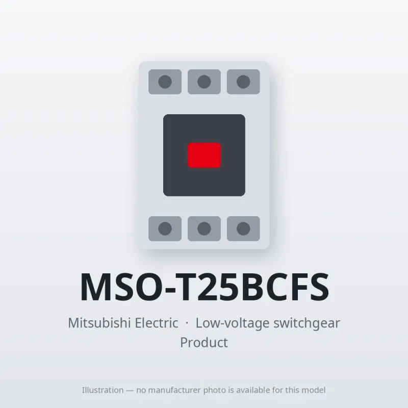 MSO-T25BCFS Mitsubishi Low-voltage switchgear Magnetic Starter
