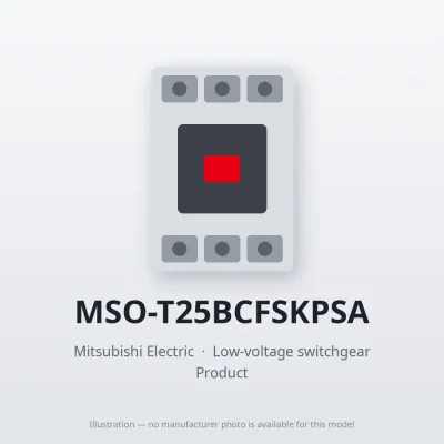 MSO-T25BCFSKPSA Mitsubishi Low-voltage switchgear Magnetic Starter
