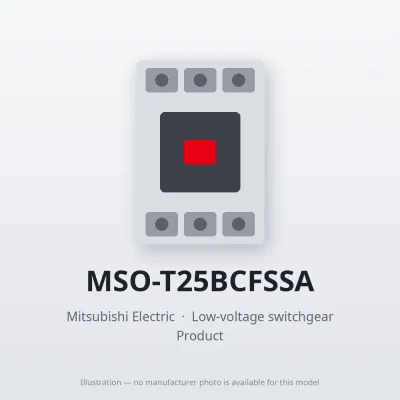 MSO-T25BCFSSA Mitsubishi Low-voltage switchgear Magnetic Starter