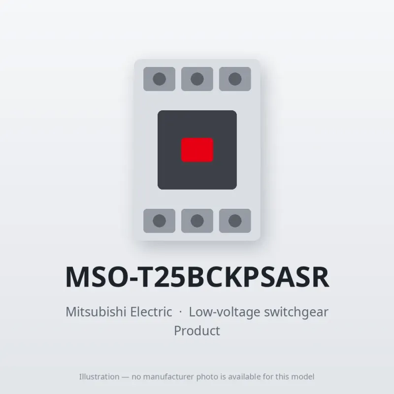 MSO-T25BCKPSASR Mitsubishi Low-voltage switchgear Magnetic Starter