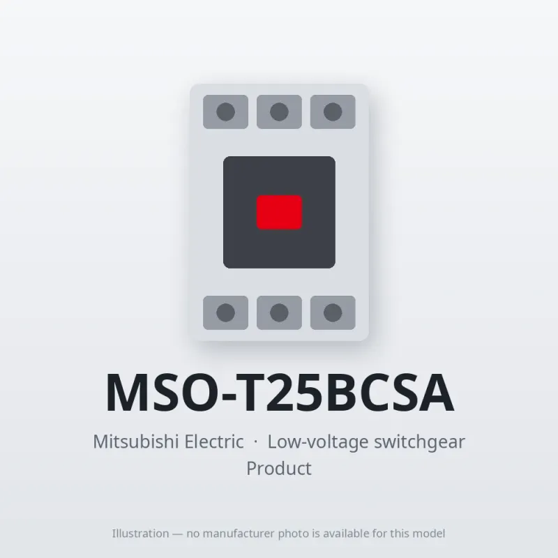 MSO-T25BCSA Mitsubishi Low-voltage switchgear Magnetic Starter
