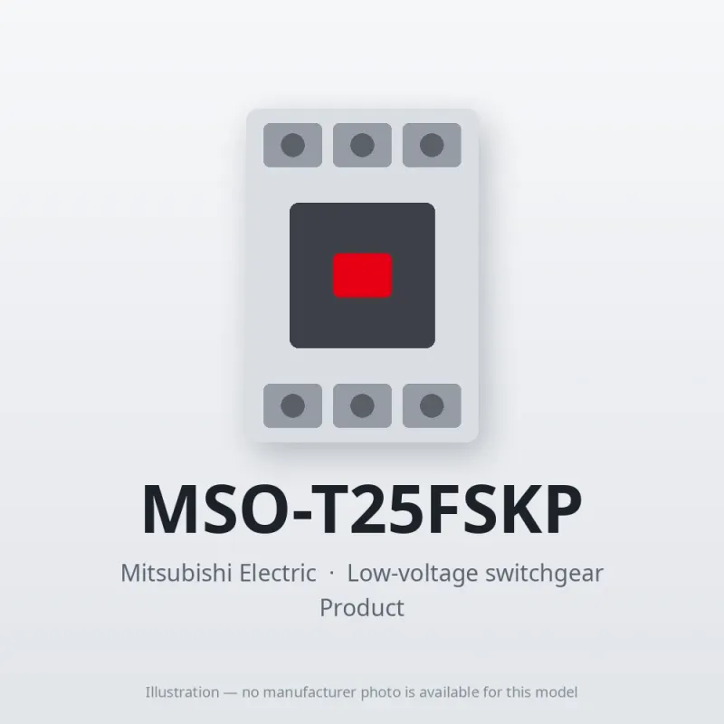 MSO-T25FSKP Mitsubishi Low-voltage switchgear Magnetic Starter