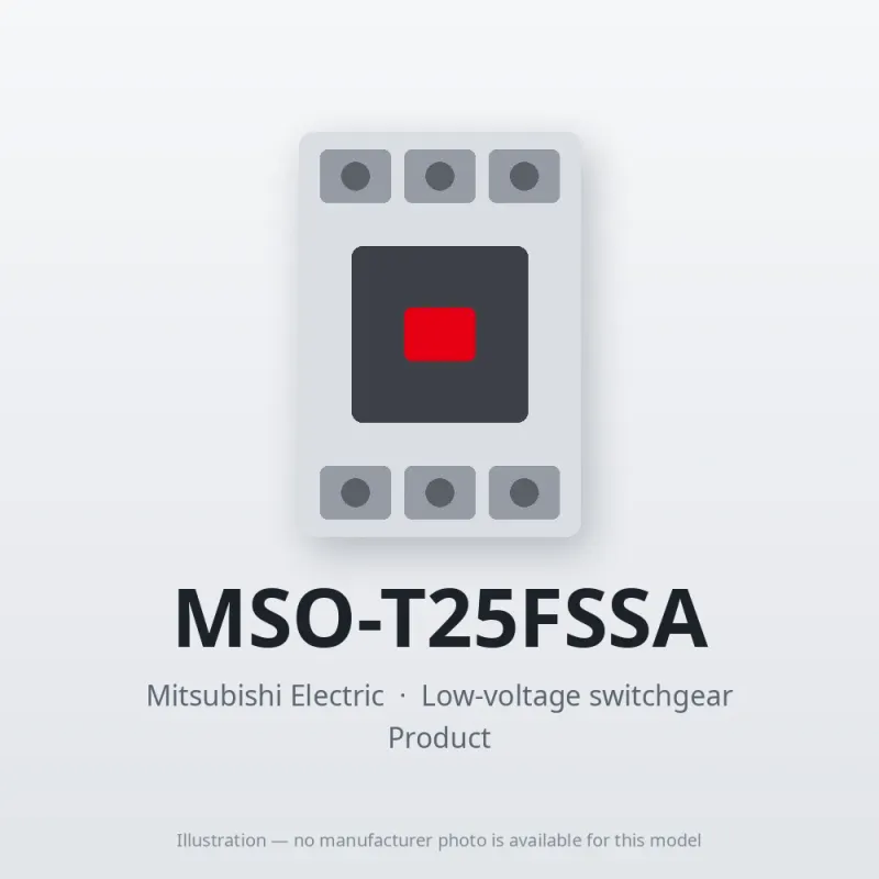 MSO-T25FSSA Mitsubishi Low-voltage switchgear Magnetic Starter