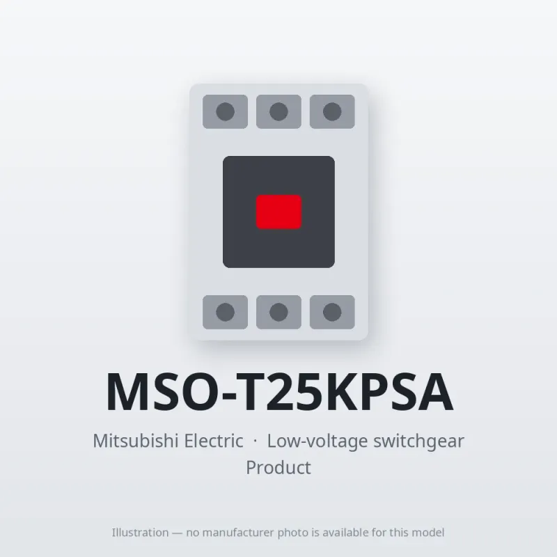 MSO-T25KPSA Mitsubishi Low-voltage switchgear Magnetic Starter