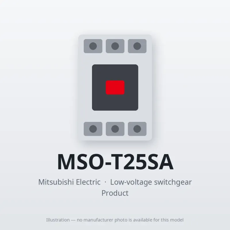 MSO-T25SA Mitsubishi Low-voltage switchgear Magnetic Starter