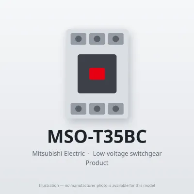 MSO-T35BC Mitsubishi Low-voltage switchgear Magnetic Starter