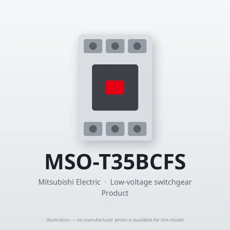 MSO-T35BCFS Mitsubishi Low-voltage switchgear Magnetic Starter