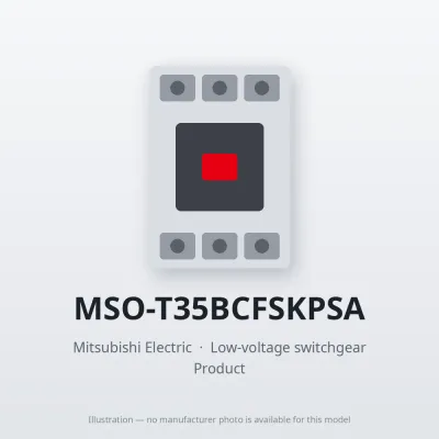 MSO-T35BCFSKPSA Mitsubishi Low-voltage switchgear Magnetic Starter