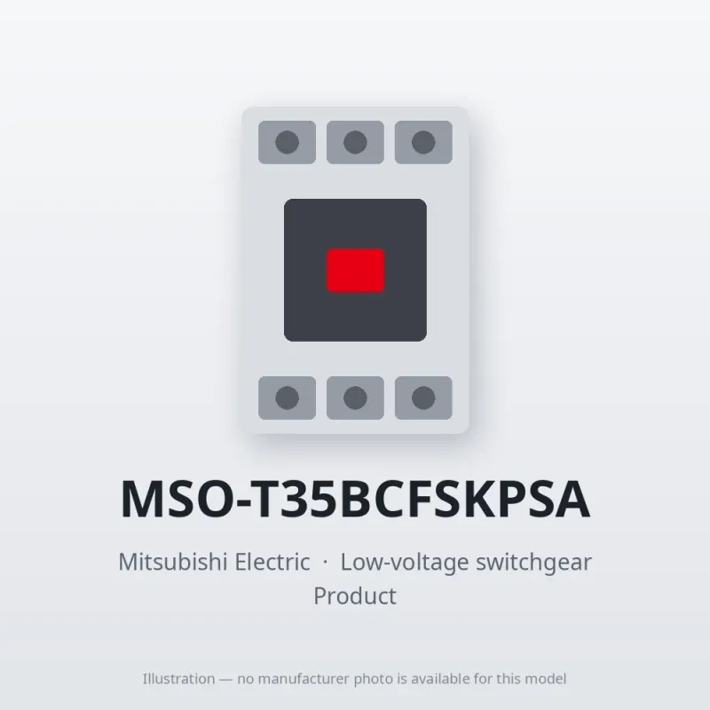 MSO-T35BCFSKPSA Mitsubishi Low-voltage switchgear Magnetic Starter