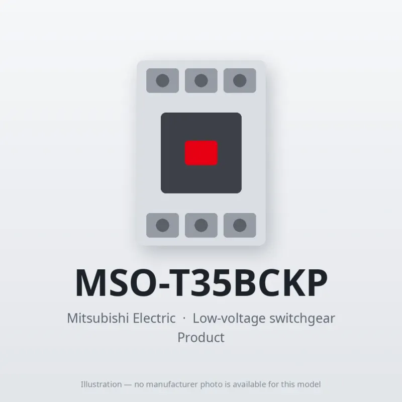 MSO-T35BCKP Mitsubishi Low-voltage switchgear Magnetic Starter