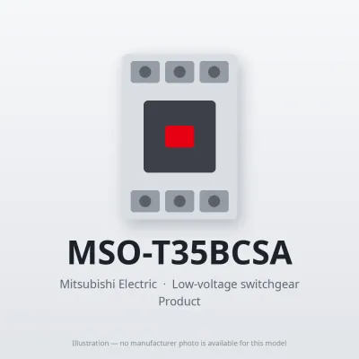 MSO-T35BCSA Mitsubishi Low-voltage switchgear Magnetic Starter