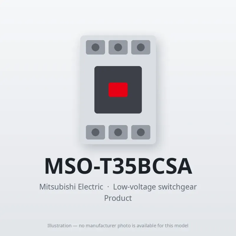 MSO-T35BCSA Mitsubishi Low-voltage switchgear Magnetic Starter
